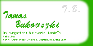 tamas bukovszki business card
